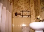 Downstairs Bathroom has a tub/shower combination